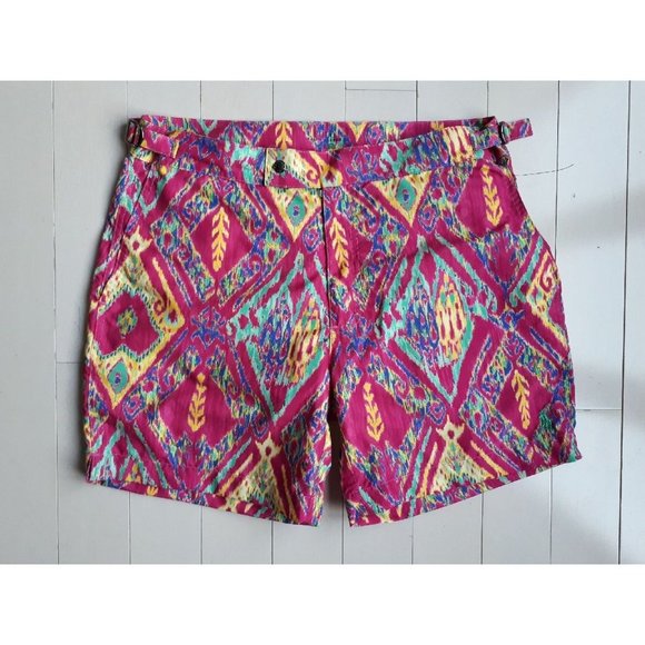 Polo Ralph Lauren Other - $198 POLO RALPH  LAUREN Classic Swim Shorts Magenta / Yellow Multi ( 32 )